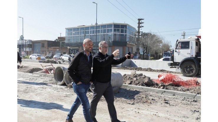 Avanzan las obras en el séptimo Metrobus de Buenos Aires